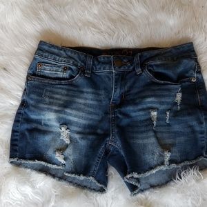 Ripped Jean Shorts